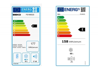 Beko FS166020 vrieskastje afbeelding