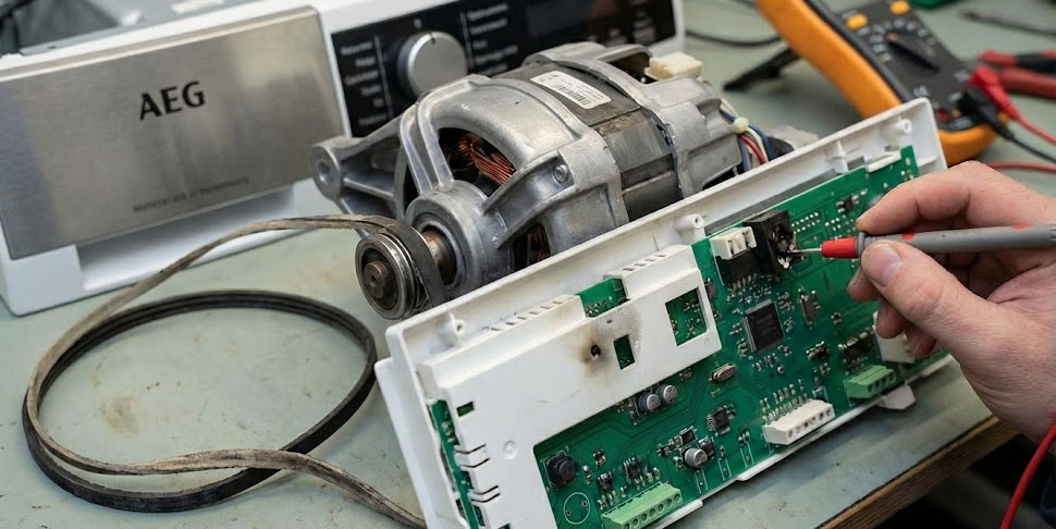 AEG Wasmachine Droger Motor Storing E50